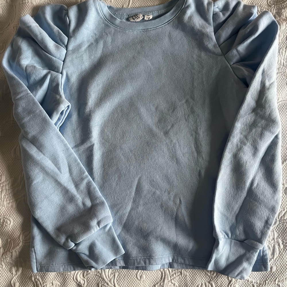 GAP Blue Long Sleeve Tee Crewneck